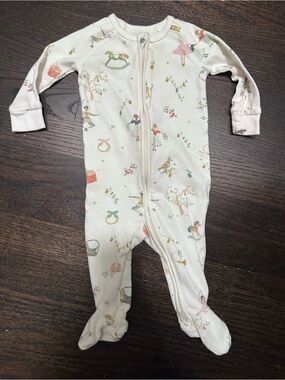 Pehr Ribbed Baby Sleeper- Patridge in a Pehr Tree- size 0-3 months